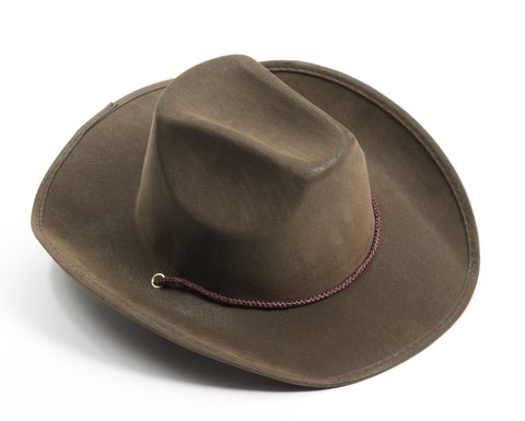 Suede Cowboy Hat - HalloweenCostumes4U.com - Costume Props & Accessories