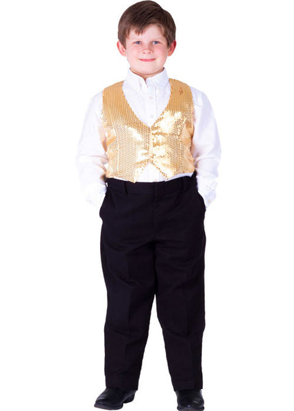 Boys Sequined Vest - Various Colors - HalloweenCostumes4U.com - Kids Costumes