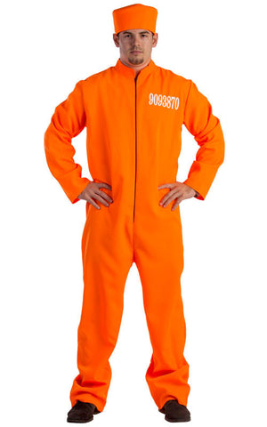 Mens Prisoner Costume - HalloweenCostumes4U.com - Adult Costumes