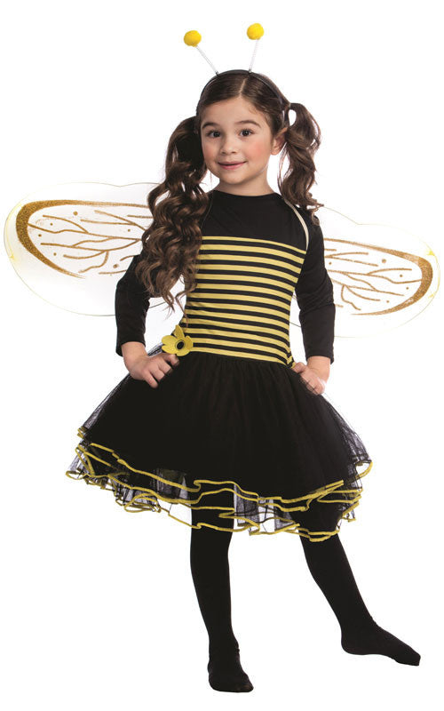 Girls Bumblebee Costume - HalloweenCostumes4U.com - Kids Costumes