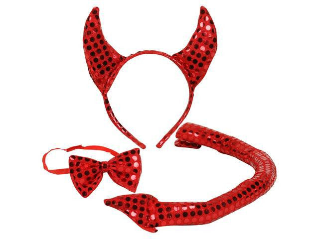 Sequin Devil Accessory Kit - Halloween ...