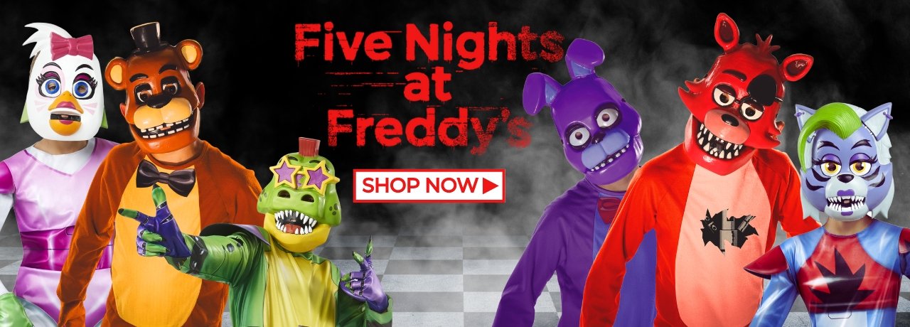 Five Nights at Freddy's Costumes & Accessories from HalloweenCostumes4U.com